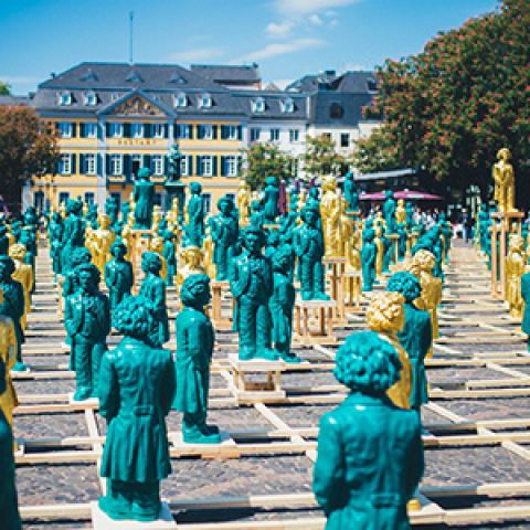 笑うベートーヴェン人形  ©Giacomo Zucca／Bundesstadt Bonn